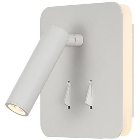 Applique murale intérieure liseuse Led carrée blanche - Mantra - Cayman (1/2)