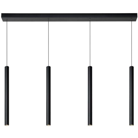 Lucide LORENZ Suspension LED Dim. 4x4W 3000K Noir (1/4)