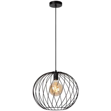 Lucide DANZA Suspension Diam. 40 cm 1xE27 Noir (1/5)