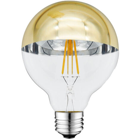 Ampoule LED G95 E27 – Demi Verre Doré – 7W – 800lm – 2700K – Optonica (1/3)
