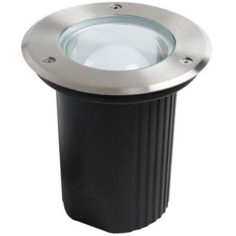 Kanlux – Spot encastrable extérieur sol E27 étanche IP67 – Ø150mm – Acier inoxydable et verre trempé – Résistance chocs IK10 – Installation facile