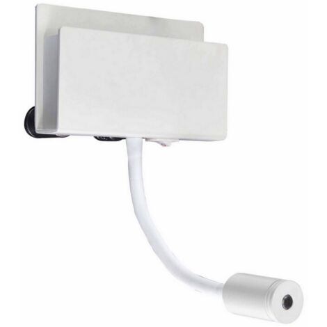 Inspired Mantra Fusion - Cabarete - Applique Murale Rectangulaire 2 x 3W LED 3000K, 470lm, Blanc Commuté (1/5)