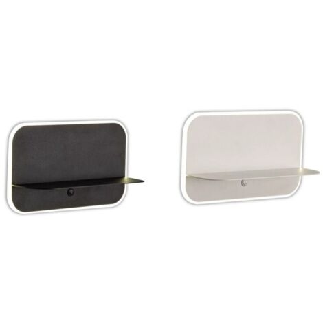 Inspired Mantra - Lanzarote - Étagère murale avec prises USB, 18W LED, 3000K, 1400lm, blanc mat (1/5)