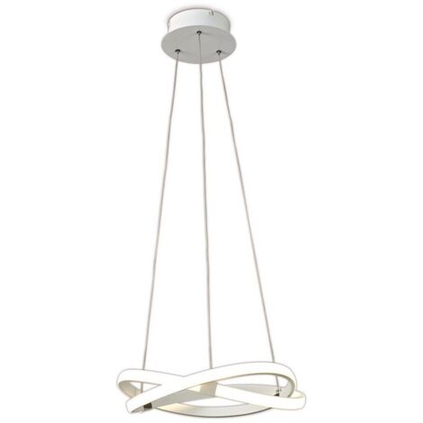 Inspired Mantra - Infinity WH - Suspension Plafonnier 30W LED 3000K, 2500lm, Blanc, Acrylique Blanc (1/5)
