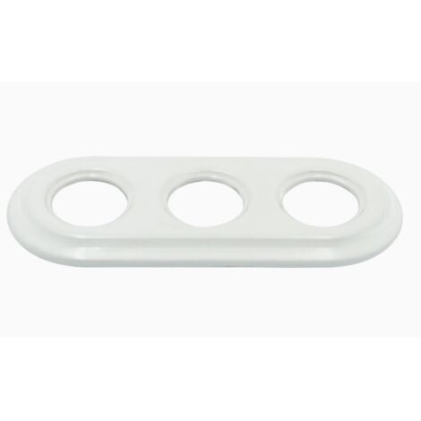 Plaque de finition triple retro porcelaine blanche - luminance 88615623 88615623 88615623 88615623 88615623 88615623 88615623 88615623 88615623 88615623 88615623 88615623 88615623 (1/2)