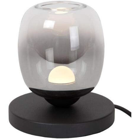 Lampe de table led metal noir et verre fume - lucide - tamino 85555494 85555494 85555494 85555494 85555494 85555494 85555494 85555494 85555494 85555494 85555494 85555494 (1/4)