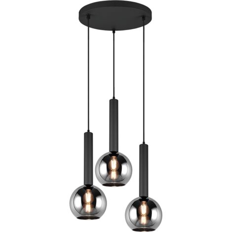 Suspension led 3xe27 verre fume corps noir mat - trio - clayton 69610953 69610953 69610953 69610953 69610953 69610953 69610953 69610953 69610953 69610953 69610953 (1/3)