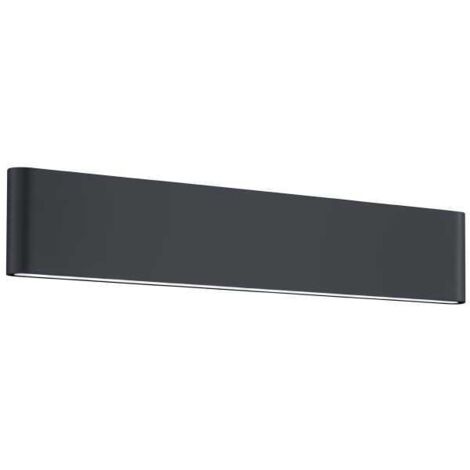 Applique rectangulaire thames ii led double lumiere ip54 anthracite l46 cm trio lighting (1/10)