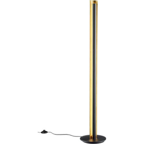 Lampadaire led 15w 3000k noir or avec variateur - trio - texel (1/3)