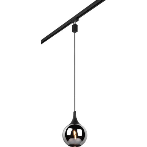 Suspension 1xe14 max 40w verre chrome vaporise noir mat - trio - duoline 82861095 82861095 82861095 82861095 82861095 82861095 82861095 82861095 82861095 (1/3)