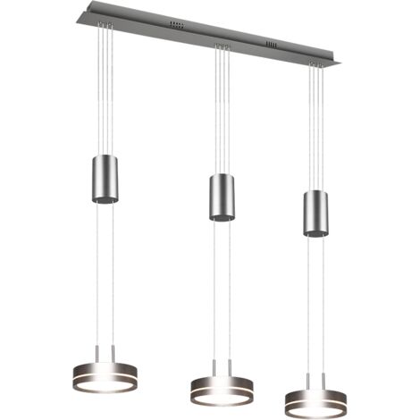 Suspension led 9w - 3x1050lm 3000k nickel mat - hauteur reglable - trio - franklin 50274294 50274294 50274294 50274294 50274294 50274294 50274294 50274294 50274294 (1/5)