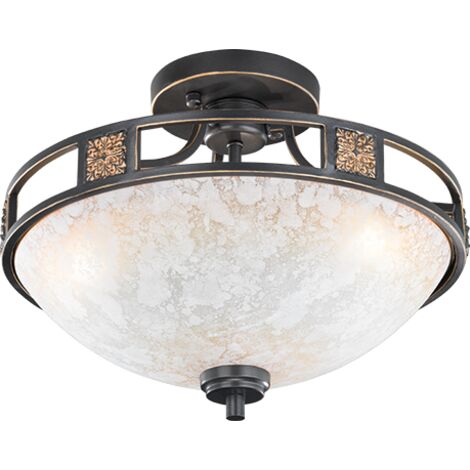 Plafonnier antique series 6081 42cm brun bronze - 608100324 (1/4)