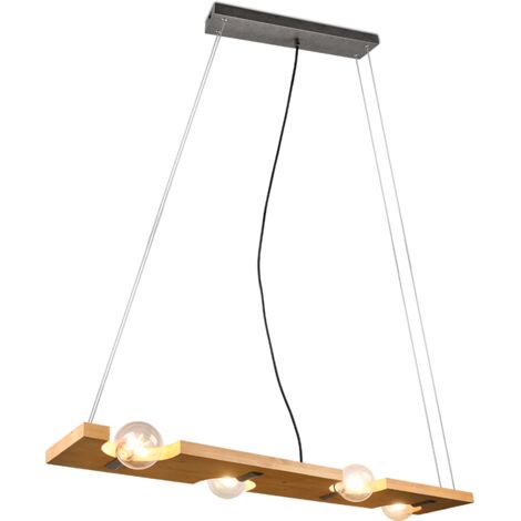 Suspension 4xe27 max 10w bois naturel - 115 cm - trio - tailor 60782811 60782811 60782811 60782811 60782811 60782811 60782811 60782811 (1/5)