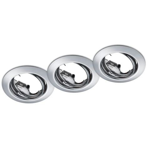 Eclairage encastre 3xgu10 max 15w chrome - trio - jura (1/3)