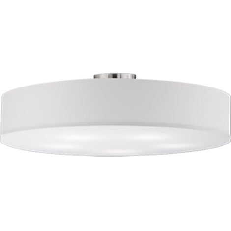 Plafonnier led 5xe27 max 60w tissu blanc - trio - hotel (1/3)