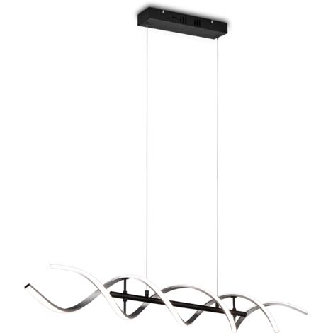 Suspension led design spirale 45w 230030004000k noir aluminium - trio - sequence (1/5)