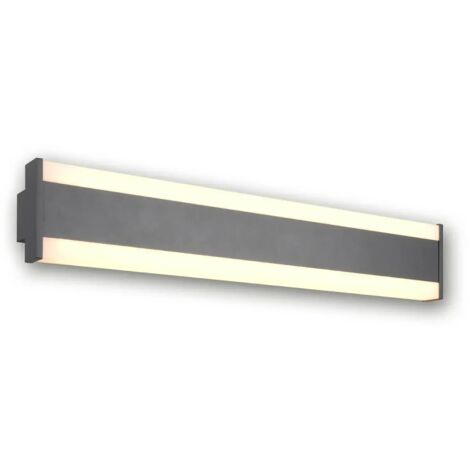 Applique murale led anthracite ip54 reglable 3 temperatures - trio - dawson (1/5)