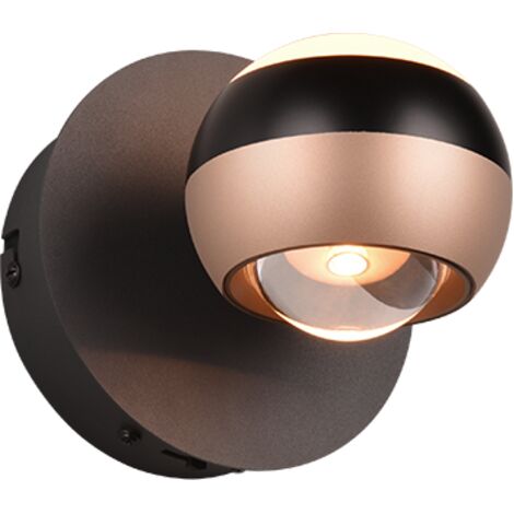 Applique led 8w orientable noir mat et cafe - trio select - orbit 88830854 88830854 88830854 88830854 88830854 (1/5)