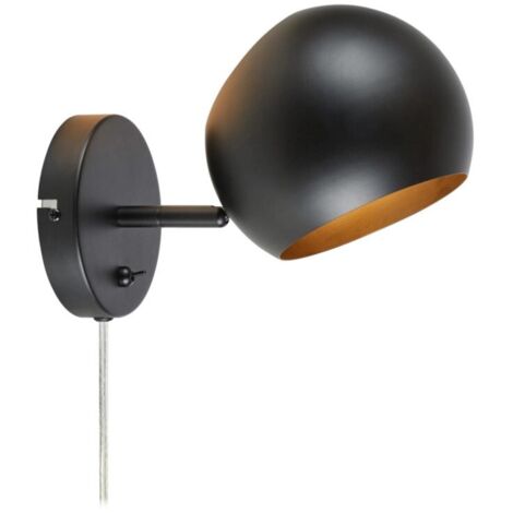 Applique murale led orientable noire - markslojd - edgar (1/3)