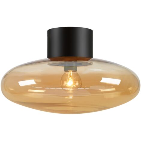 Appliqueplafonnier 1xe14 max 40w ip20 verre souffle ambre - markslojd - locus 88840501 88840501 88840501 88840501 (1/3)