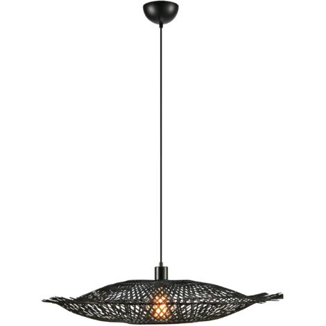 Suspension en bambou tresse 75 cm 1xe27 40w max noir mat - markslojd - kumo 88854940 88854940 88854940 88854940 (1/3)