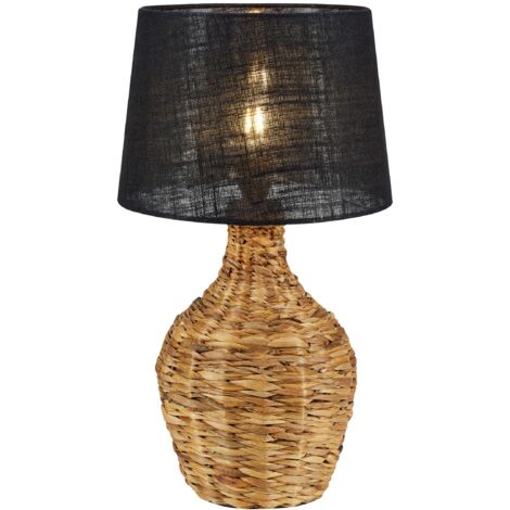 Lampe de table e27 40w max rotin naturel jute noir - markslojd - paglia 88866157 88866157 88866157 88866157 (1/3)