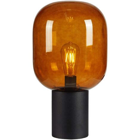 Lampe a poser e27 max 40w verre brun et noir - markslojd - brooklyn 53135040 53135040 53135040 (1/3)