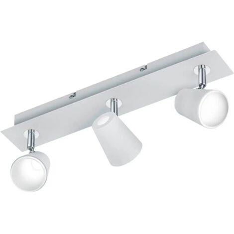 Spot 3 x led smd 65w 3000k 600lm blanc mat - trio - narcos (1/5)