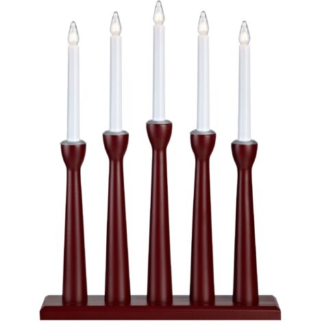 Bougeoir Noël 5xE10 3W rouge Markslöjd - Måseskär (1/3)