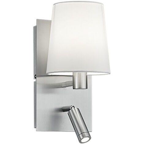 Applique avec bras de lecture, 1xE14 , Nickel mat - Trio - Marriot (1/5)