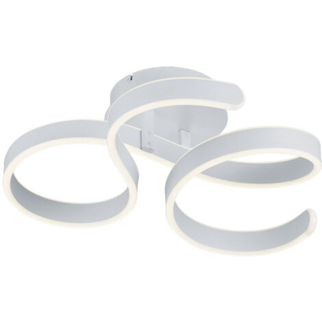 Plafonnier Francis Vortici Blanc Led 40w Dimmable Trio Lighting (1/5)