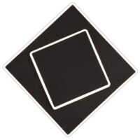 Applique murale intérieure Led Dakla 12 watts noire - Mantra