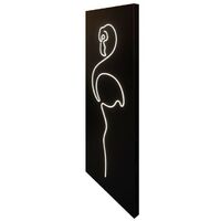 Déco, Tableau led Tazos oiseau - Mantra Noir en Wood, MANTRA