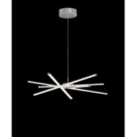 Suspension, Suspension Star led xxl Gris en Metal, MANTRA