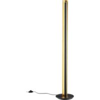 Lampadaire led 15w 3000k noir or avec variateur - trio - texel