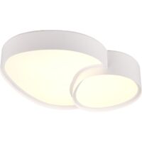 Plafonnier led smd 21w 2400lm 2700 6500k - blanc mat - trio - rise