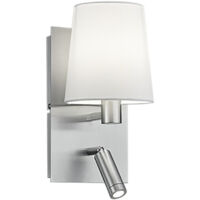 Applique avec bras de lecture, 1xE14 , Nickel mat - Trio - Marriot