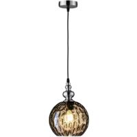 Suspension lampe suspendue rétro lampe de table à manger verre ambre lampe de salon E27