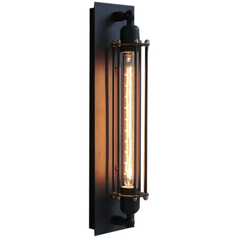 Applique murale rétro industrielle E27 – Fer de haute qualité – Compatible ampoules LED – Tension 110V-240V – Applique à filament – Digilamp - V-240