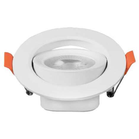 Spot Led Encastrable L’anneau Clane Orientable ESCARGOT 7W 6000k Rond - Digilamp