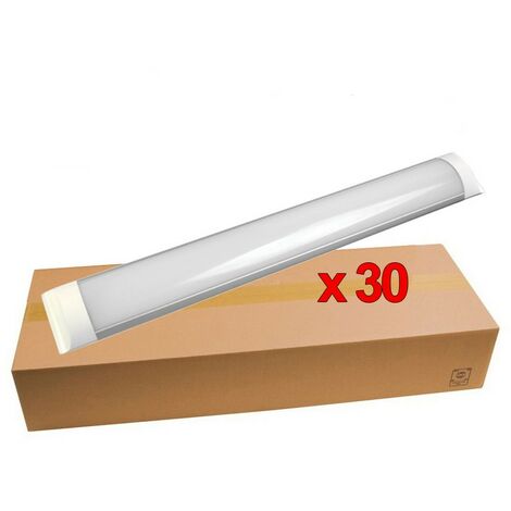 Lot de 30 - RÉGLETTES LED 40W 3200LM 120CM IP20 BLANC FROID 6000K - Digilamp (1/5)