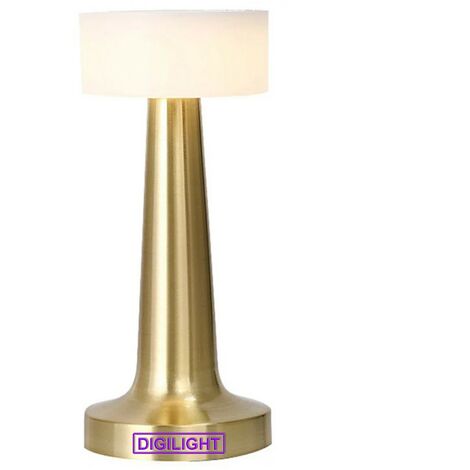 Lampe de Table Sans Fil, Lampe LED tactile rechargeable, Luminosité à 3 Niveaux pour Table Basses/Restaurants/Chambre - Digilamp (1/4)