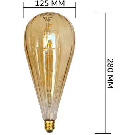 Ampoule LED Décorative Facettes Verre Transparent - E27 - 4W - 450lm - NEUVE