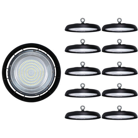 Projecteur LED industriel 100W – Lumière blanche froide 11000Lm – IP65 – Pour usines, ateliers, entrepôts – Aluminium durable – Digilamp - LOT10
