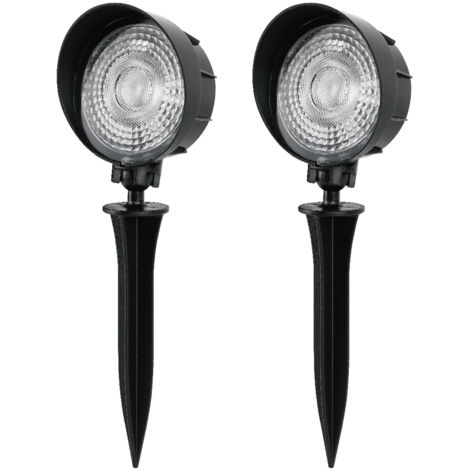 Lot de 2 Spots LED extérieur à piquer Spot de jardin blanc neutre IP65 lumière de jardin (1/4)