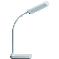 Lampe de bureau à poser LED 5W, plastique blanc, câble USB, 650-750lm, 4000K - Digilamp