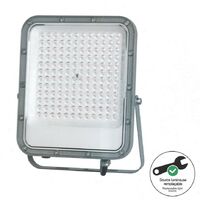 Projecteur mural gris LED IP65, 10000 lumens, conso 100W (éq 550W), Blanc chaud - DIGILAMP