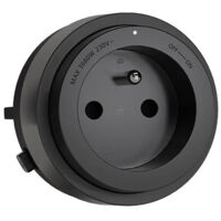 GONEO Adaptateur 230V Noir - Pour GONEO Rail de prise électrique