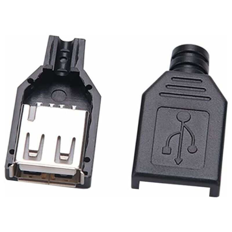 Connecteurs Micro USB Dabixx - Mâle, 5 Broches, à Souder - Pack De 10 - Pour Réparation DIY