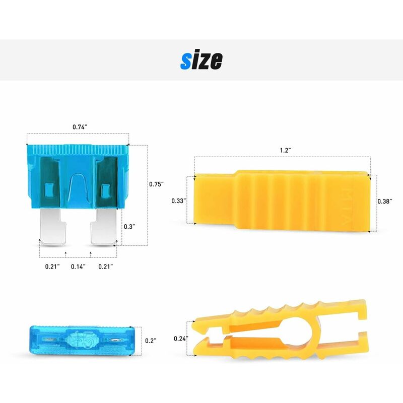 Kit De Fusibles Auto Lambo – 60 Ou 120 Pièces, 5A à 30A – Pour Voiture, Camion, Bateau